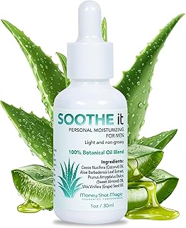 SOOTHE it Personal Moisturizing Serum for Men - Light, Non-Greasy Moisturizer for Dry & Itchy Private Skin with Aloe Vera, Grapeseed, Sweet Almond & Coconut Oils, Vitamin E - 1 Oz Bottle