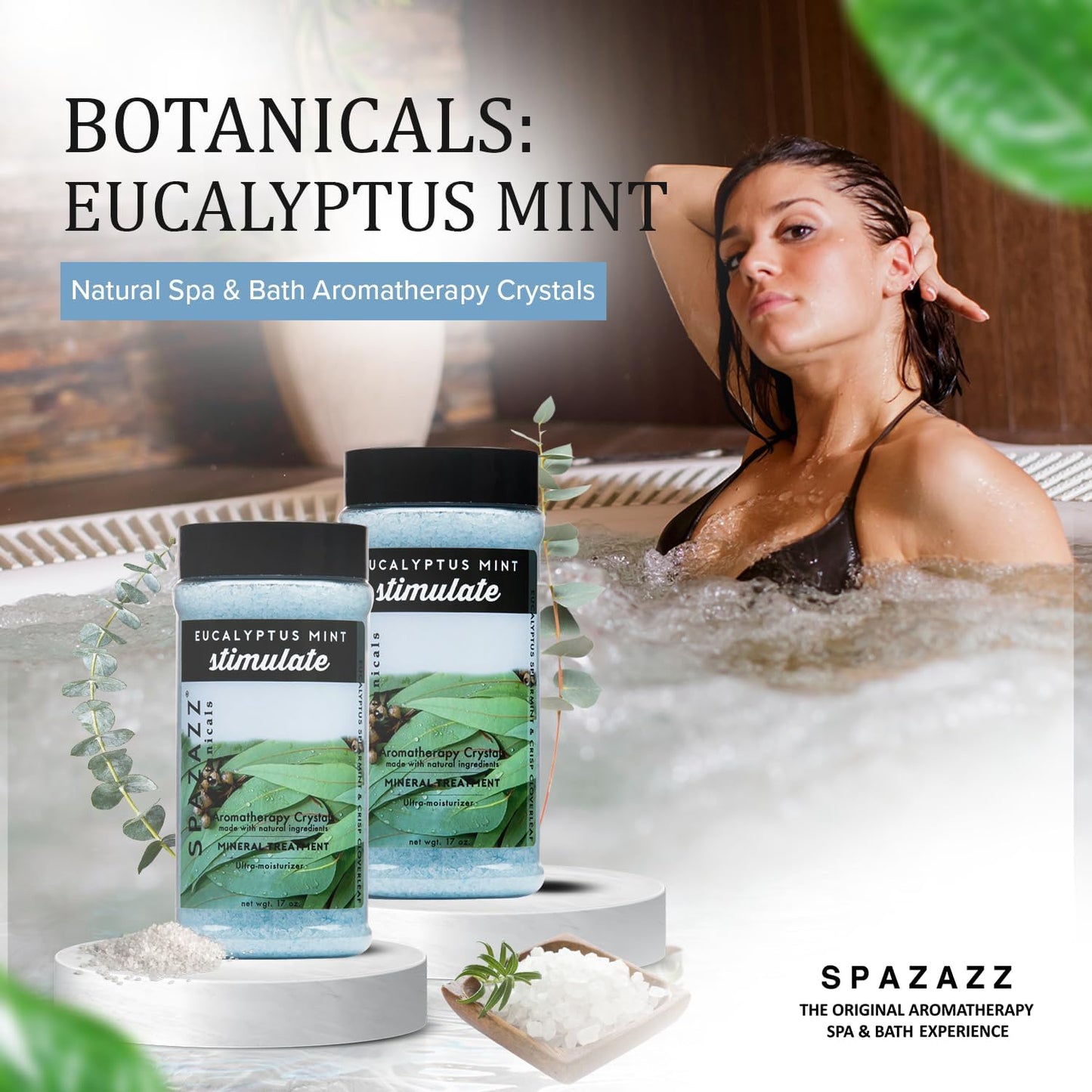Spazazz Eucalyptus Mint Spa and Bath Crystals