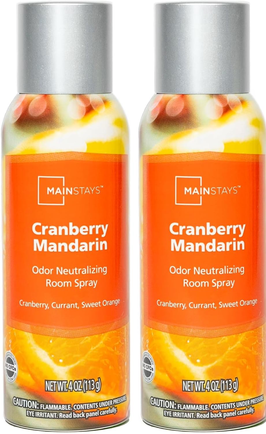Odor Neutralizing Room Spray, Cranberry Mandarin Air Freshner, 8 oz total (2 pack)