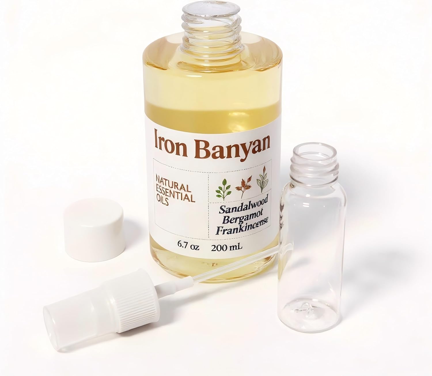 Sandalwood Bergamot Frankincense Essential Oil Blend 200ML - for Home Aromatherapy Diffuser