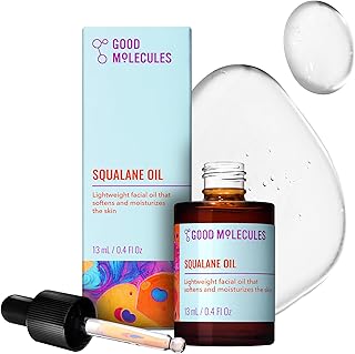 Good Molecules Squalane Oil - 100% Natural Squalane Oil Non-Greasy Moisturizer for Face, Skin, and Hair - Skin Firming, Ultra Hydrating Facial Skin Care
