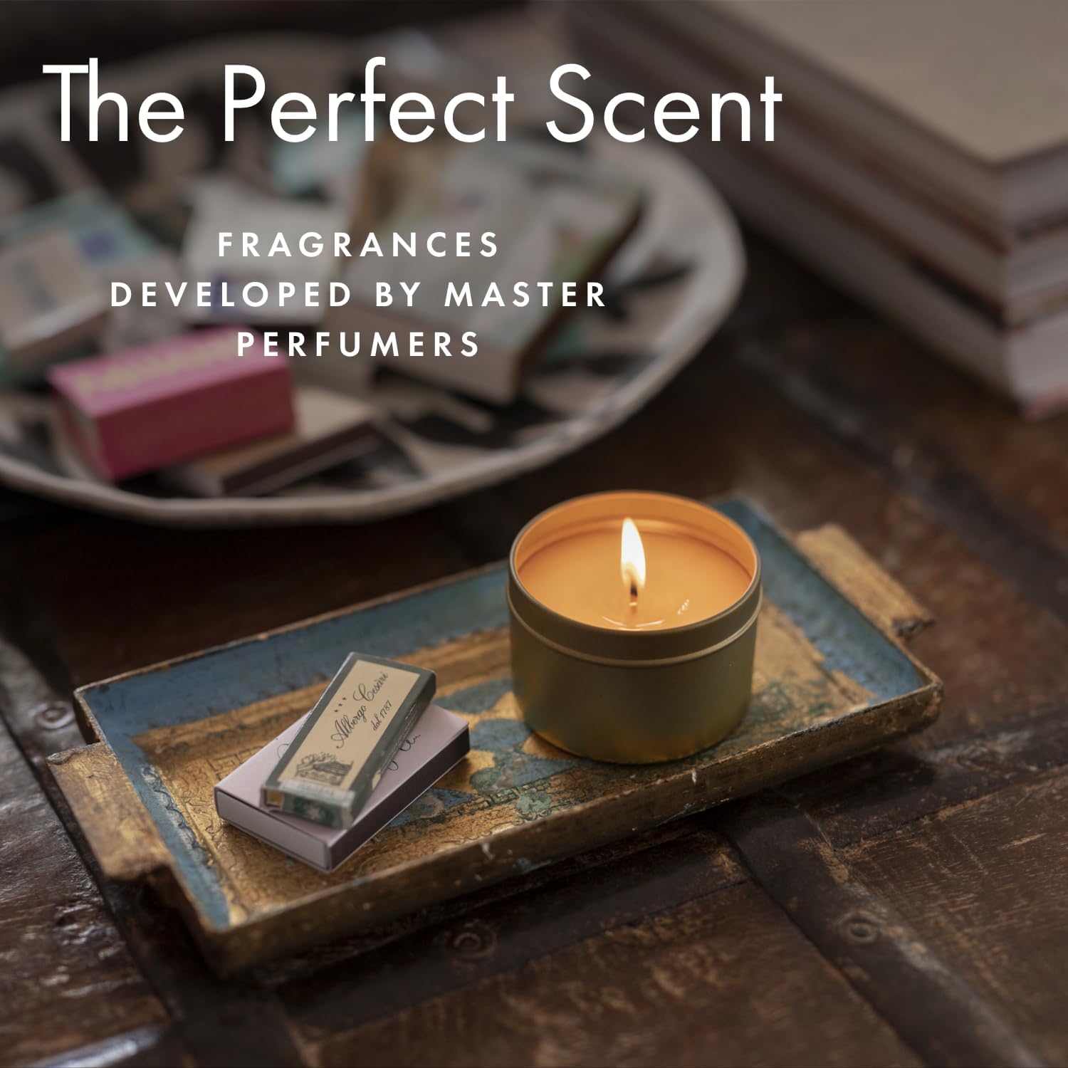 ScentAir Tin Candle - 3 oz. Soy Wax Blend Candle Hand Poured in Small Batches, Up to 20-Hour Burn Time, Seasonal Holiday Scent, Pine Forest