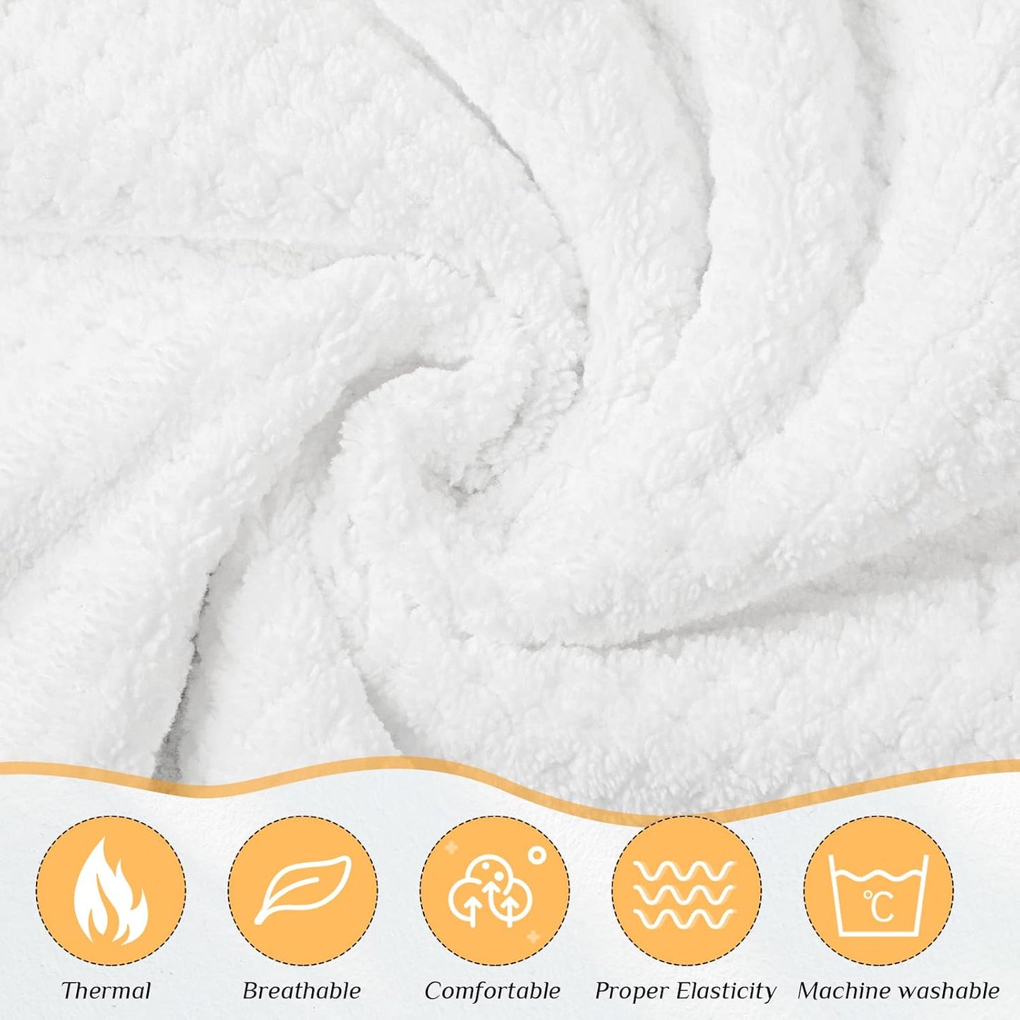 Tigeen 4 Pcs Spa Wrap Towel Wrap for Women Spa Robe with Adjustable Closure Elastic Top Lightweight Wraps for Bath Shower (White,XXL-4xl)