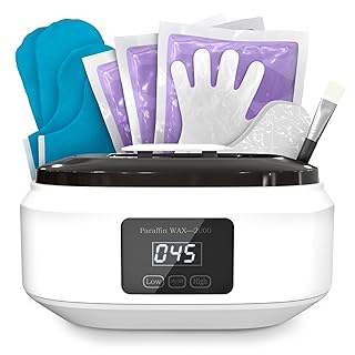 Paraffin Wax Machine for Hand and Feet – 3400ml Hand Wax Paraffin Machine with Fast Heating, Adjustable Temperature 2 Heat Modes Accessories Kit - Relaxing Spa at Home Anytime, Hand & Foot Smooth Skin