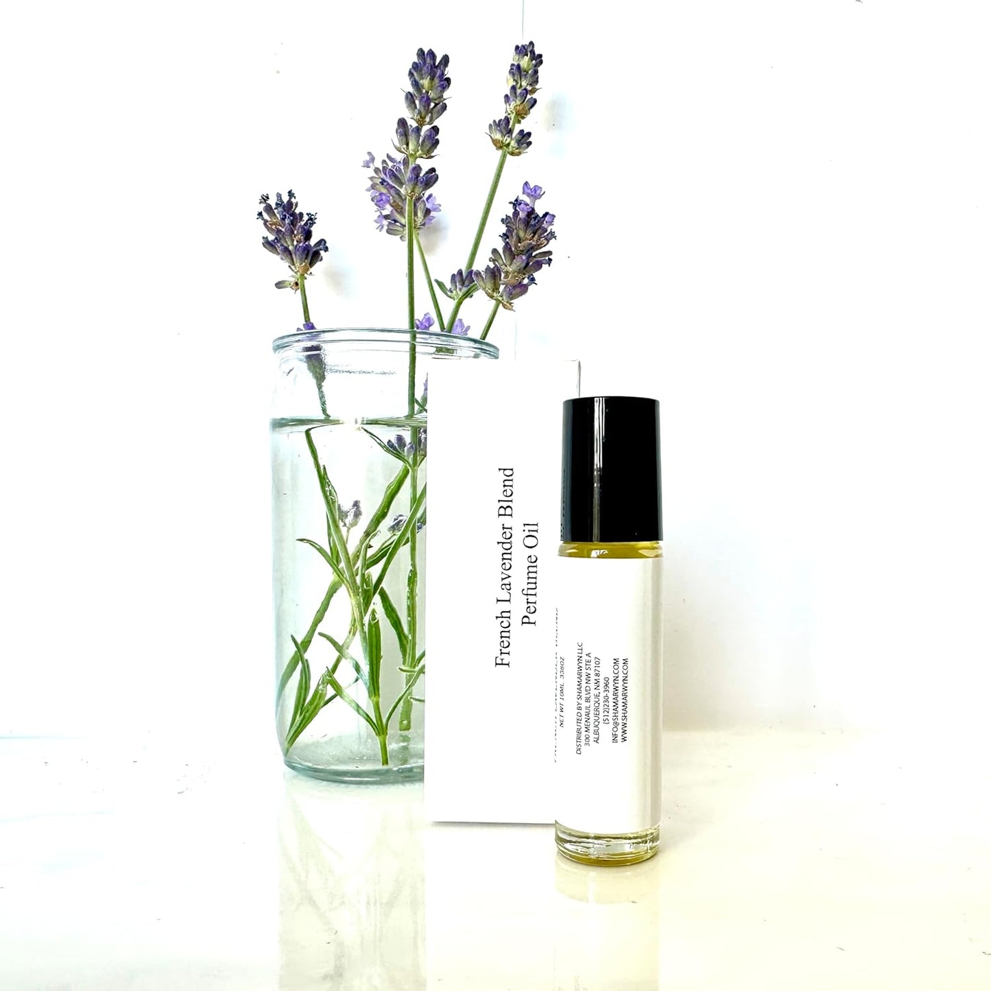 French Lavender Zen Blend Perfume Oil, Organic Jojoba Base with Botanical Lavender, Orange, Wild Marjoram & Frankincense Pure Essential Oils 10ML