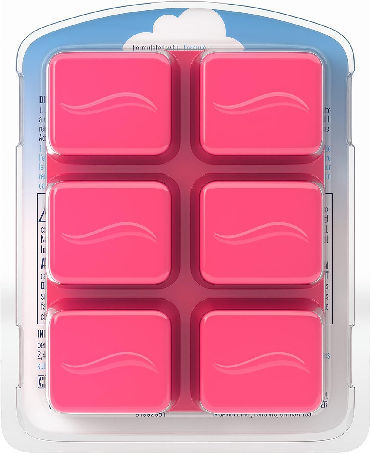 Febreze Odor-Fighting Wax Melts Air Freshener Refills with Downy Scent, April Fresh, 6 count