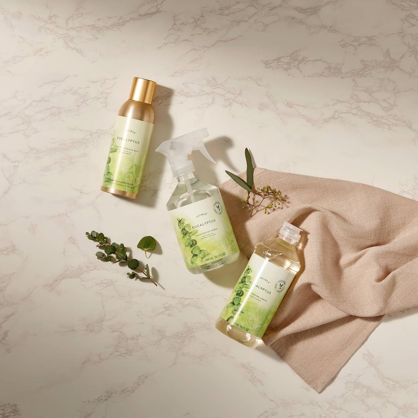 Thymes Home Fragrance Mist – Room Air Fresheners for Home Long Lasting – Air Freshener Spray – Scented Room Spray with Notes of Eucalyptus Oil, Italian Lemon, Fir, & Petitgrain (Eucalyptus, 3 oz)