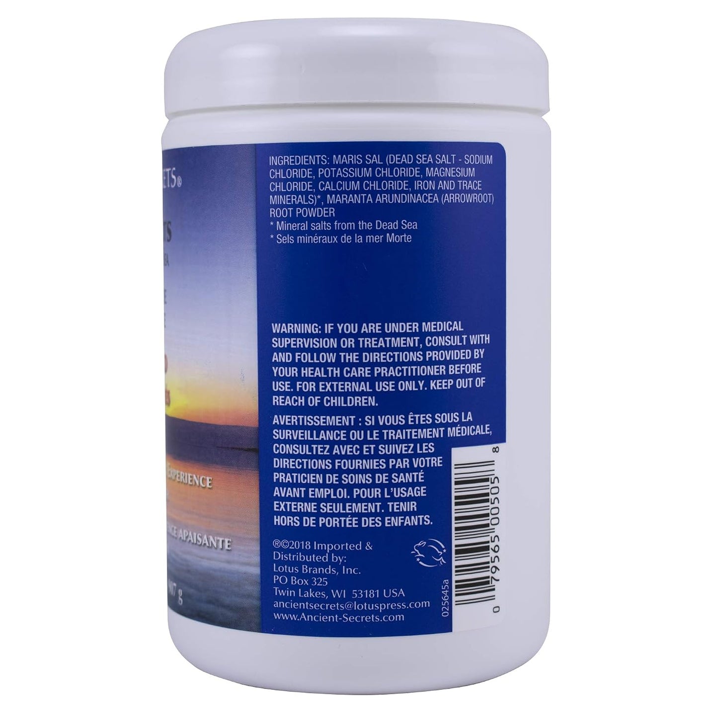 Ancient Secrets Mineral Baths, Aromatherapy Dead Sea, Unscented, 32 oz (2 Lbs) 908 G (Pack of 2)