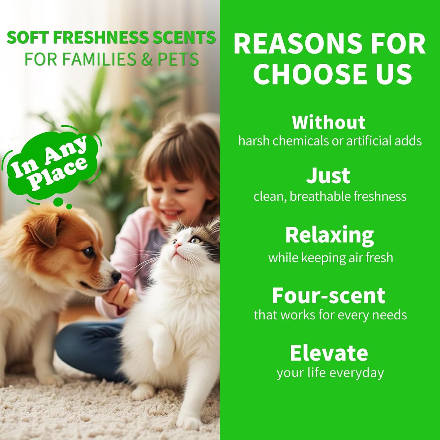 4 Pack Odor Eliminating Candles Set - Eliminates 95% of Pet, Smoke, Food & Other Smells - Air Freshing Scent of Orange/Mint/Lavender/Cotton - Up to 200 Hour Burn time - 28 oz Natural Soy Wax