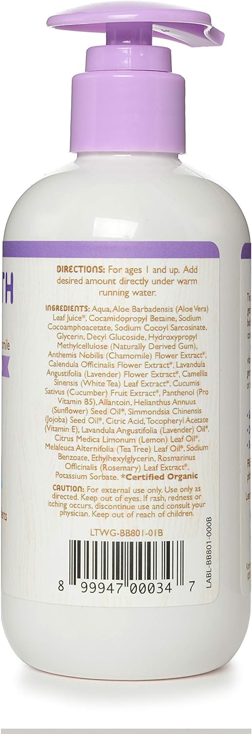 Little Twig Bubble Bath, Baby Bath Essential with Natural Plant Derived Formula, Vegan, Gluten-Free, Paraben-Free, Calming Lavender Scent, 8.5 fl. oz.