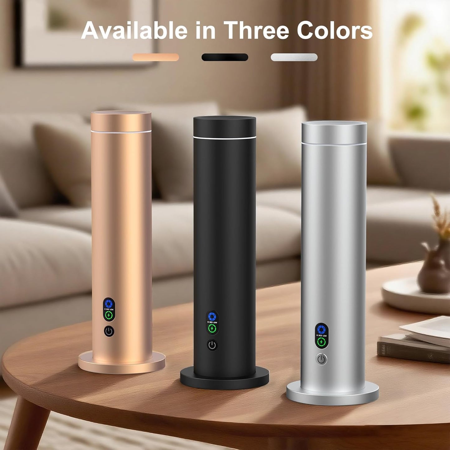 Maromalife Waterless Diffuser, Essential Oil Diffuser, 1000 Sq.Ft Coverage Scent Diffuser – Plug-in Only, Adjustable Mist, Remote, Mood Lights for Home & Office, Large Room, Hotel, Black
