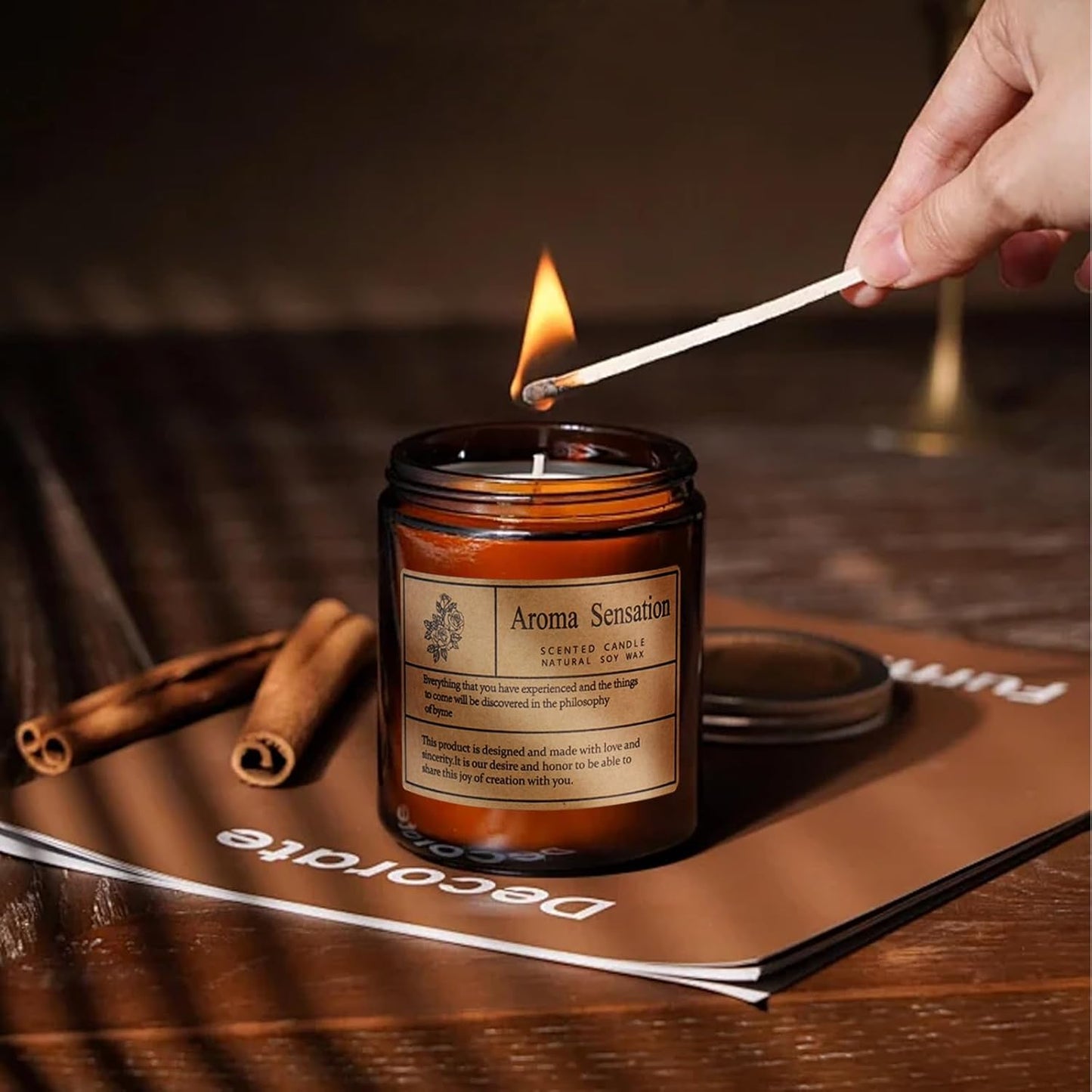 Organic Soy Candles - Fall Scented, Misty Forest 7oz