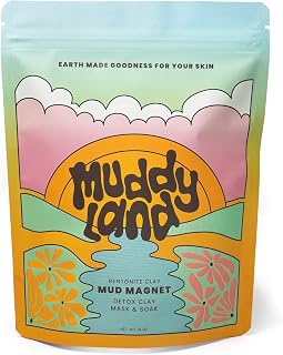 Bentonite Clay Detox Mud Bath Soak & Full Body Mud Mask - Magnetic Clay Bath with Epsom Salt, Gift for Her - Mud Magnet