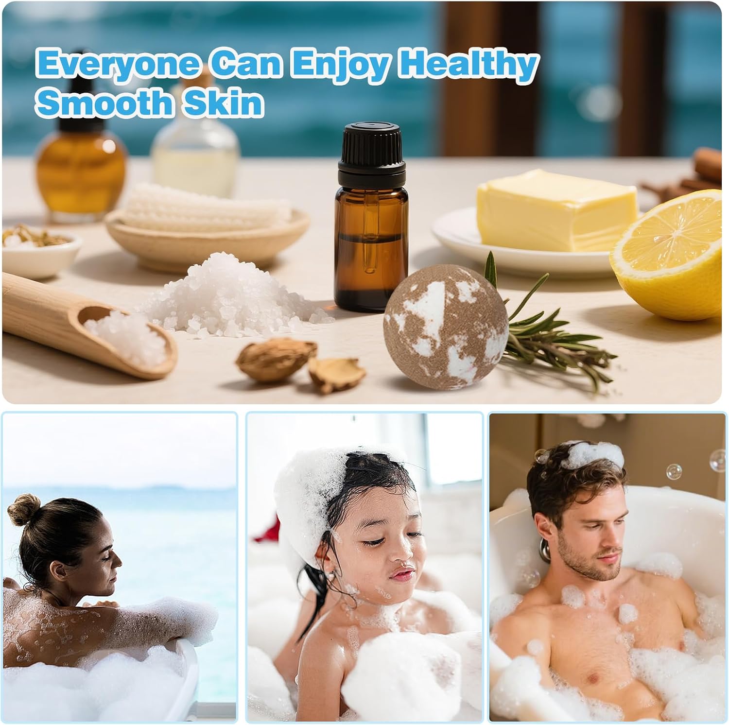 Bath Bombs for Men and Women, Gifts Set for Women & Men with Strong Scented Handmade Organic Bath Bombs Set, Natural Essential Oils, 8 Pack Relaxing Gifts, Mother's Day Birthday Gifts