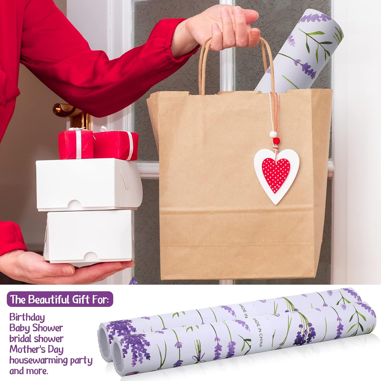24 Sheets Scented Drawer Liners for Dresser 15.7 x 22.8 Inch Lavender Drawer Paper Non Adhesive Liners Dresser Scented Floral Print Fragrant for Kitchen Cabinet Shelf Closet(Vibrant Style)