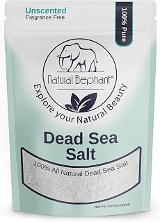 Natural Elephant Dead Sea Bath Salt | 2 Pound Bag (32oz) | 100% Natural and Pure| Coarse Grain | Ideal for Baths and Soaks