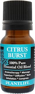 Plantlife Citrus Burst Aromatherapy Essential Oil Blend - Straight from The Plant 100% Pure Therapeutic Grade - No Additives or Fillers - Made in California 10 ml