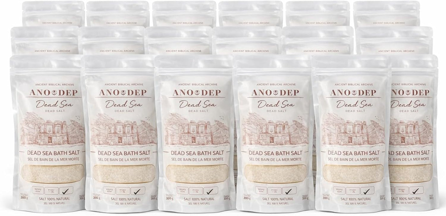 306 Deep Fine Dead Sea Salts for Soaking - 350 Grams of 1-2 mm 100% Dead Sea Salt Bath for Men and Women, Pure Bath Minerals with Magnesium, Zinc, Potassium for Soaks and Body Scrub