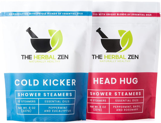 The Herbal Zen Shower Steamers Aromatherapy Gift for Women &amp; Men - 20 Ct