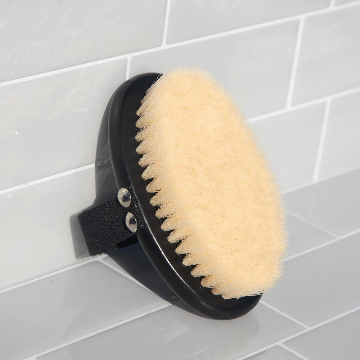 Kitsch Dry Brushing Body Brush for Lymphatic Drainage- Soft Bristles Shower Brush - Dry Brush to Remove Dry Skin and Improves Blood Circulation, Body Scrubber for Glowing Skin, Sauna Accessories