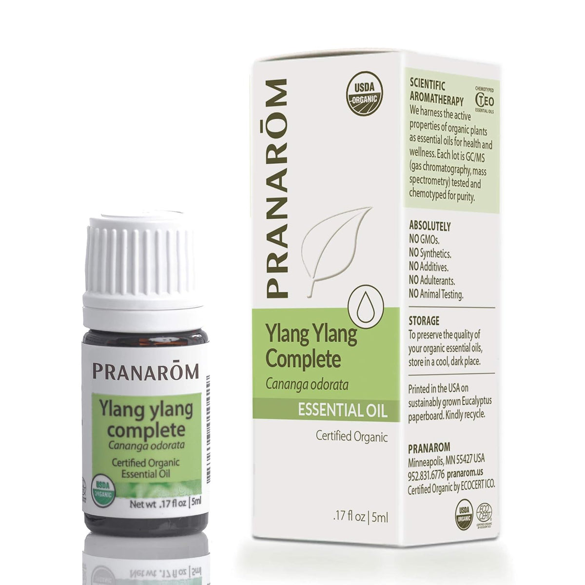 Pranarom USDA Certified Organic Ylang Ylang Essential Oil (5ml)