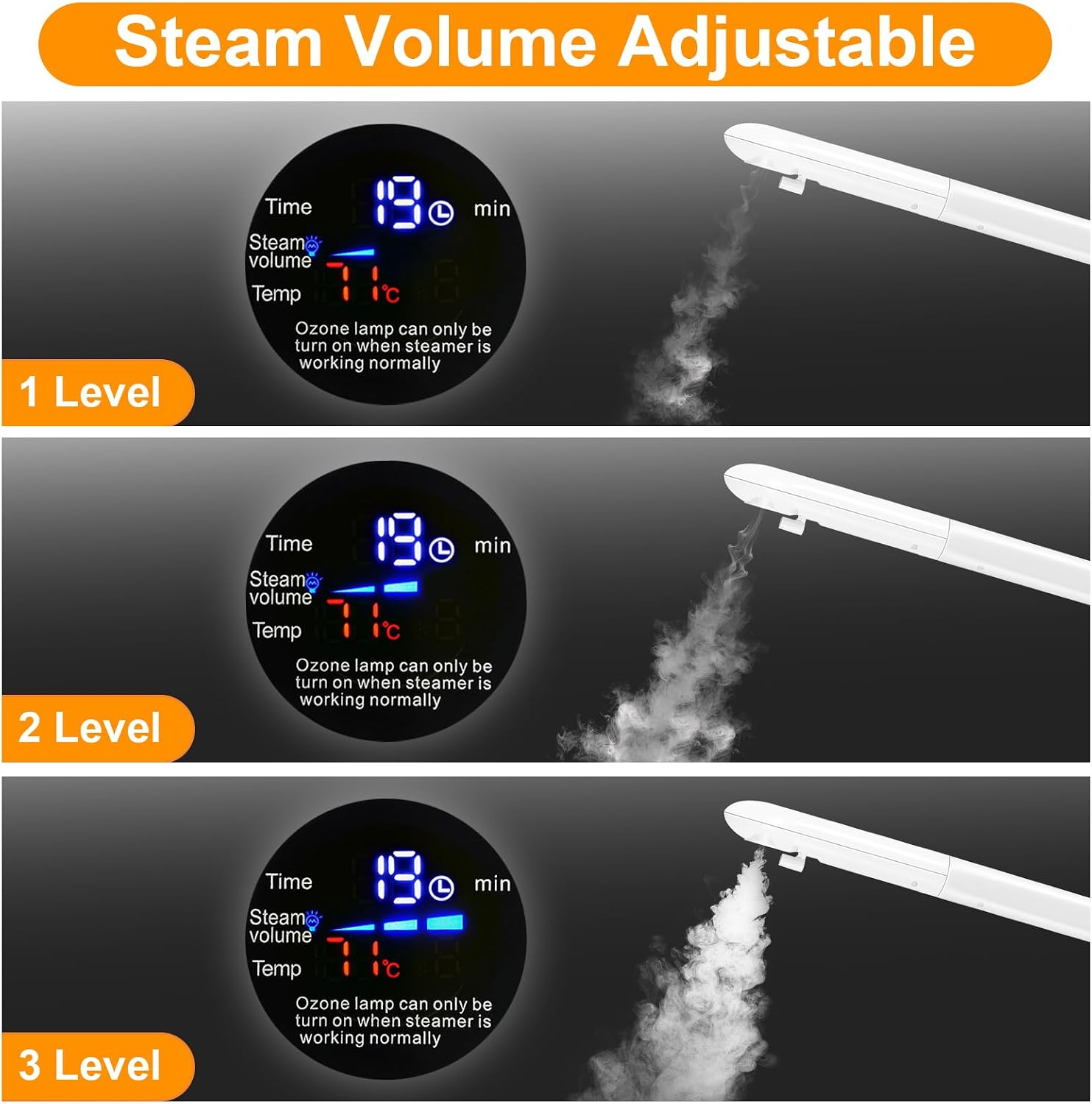 Professional Facial Steamer, Vaporizador Facial with Steam Adjustable & Timer, Movable Arm, Preheating Esthetician Steamer, Home Beauty Salon SPA