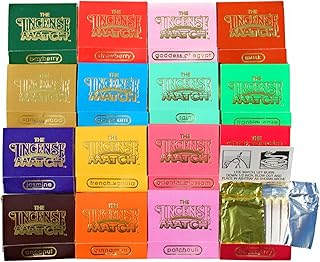 16 Pack Incense Matches: Variety Pack - Scented Bathroom Matches - Eliminates Bathroom Odors - Pleasant Incense - 30 Strikes per Matchbook, 480 Strikes per Purchase -Stocking Stuffer- Unique Gift