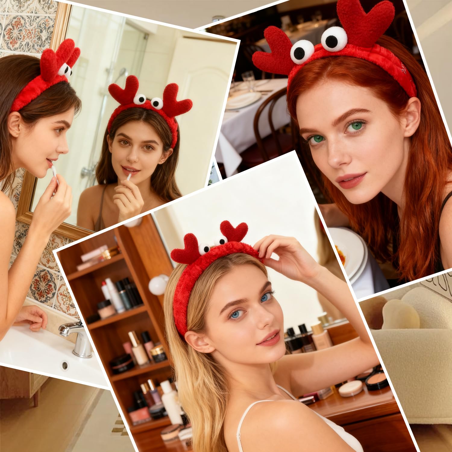 3pcs Spa Headband Cute Hair Band for Washing Face Women Microfiber Makeup Headbands with Snails Frog Crab Designs Coral Fleece Face Wash Facial Head Wraps Hair Lace for Cosmetic Shower