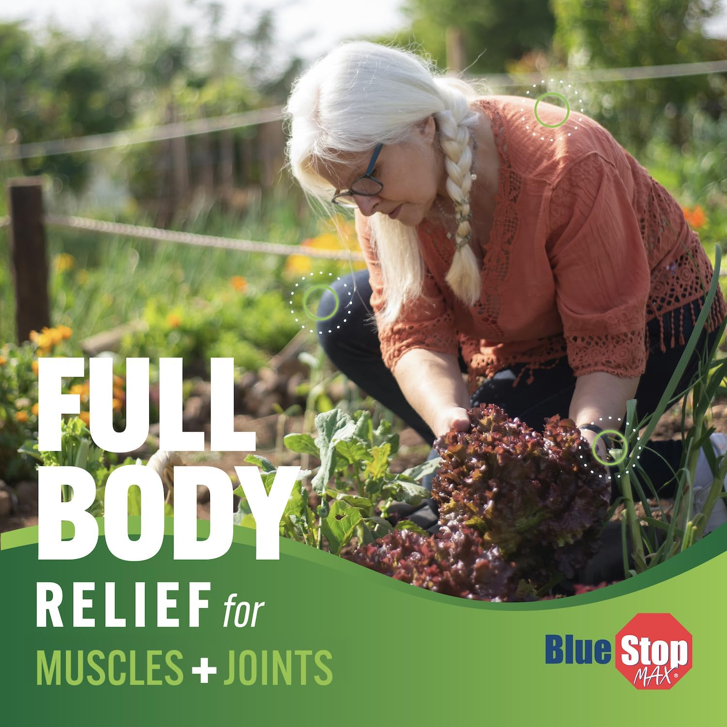 Blue Stop Max Applicator: Fast-Acting Massage Applicator for Sports Cream, Elbow Relief, Performance Roll On for Muscle & Joint Soreness - Convenient Relief for Active Individuals, 2 Pack of 3.4 Oz