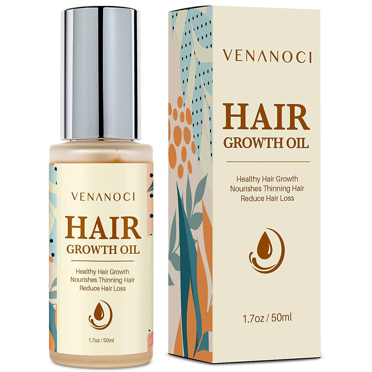 Hair Growth Oil with Rosemary & Biotin: Natural Hair Regrowth Serum for Women & Men