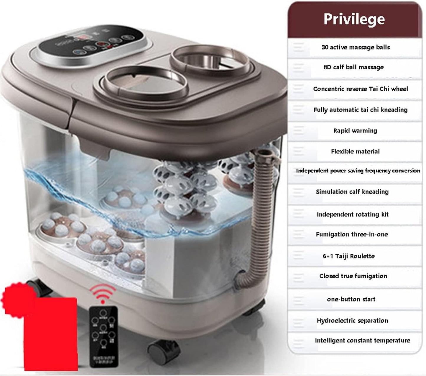 Foot Baths Automatic Heating Foot Massage Bath Electric wash Basin Over deep Bucket Healing Machine