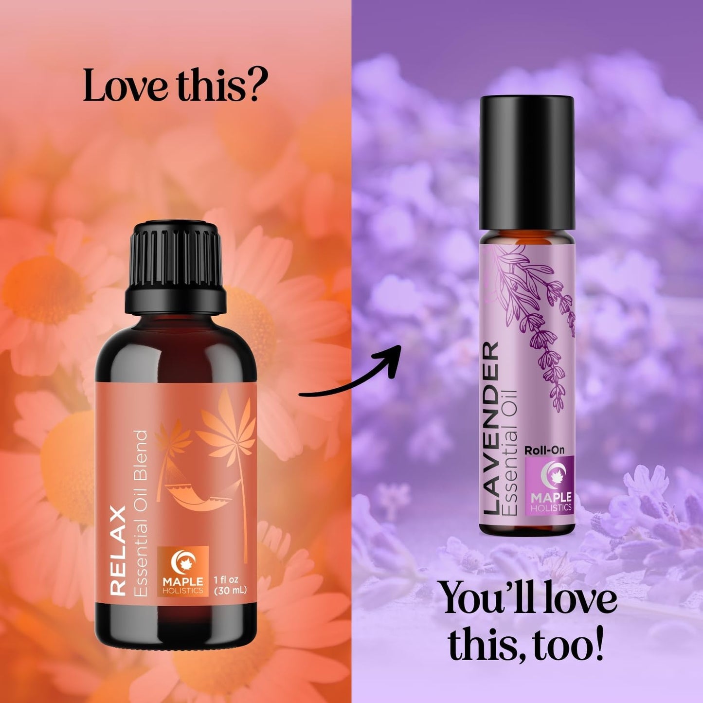 Relaxing Essential Oil Blend for Diffuser - Aromatherapy Blend of Essential Oils for Diffusers for Home and Travel Stress Support with Lavender Geranium Roman Chamomile and Ylang Ylang Diffuser Oils