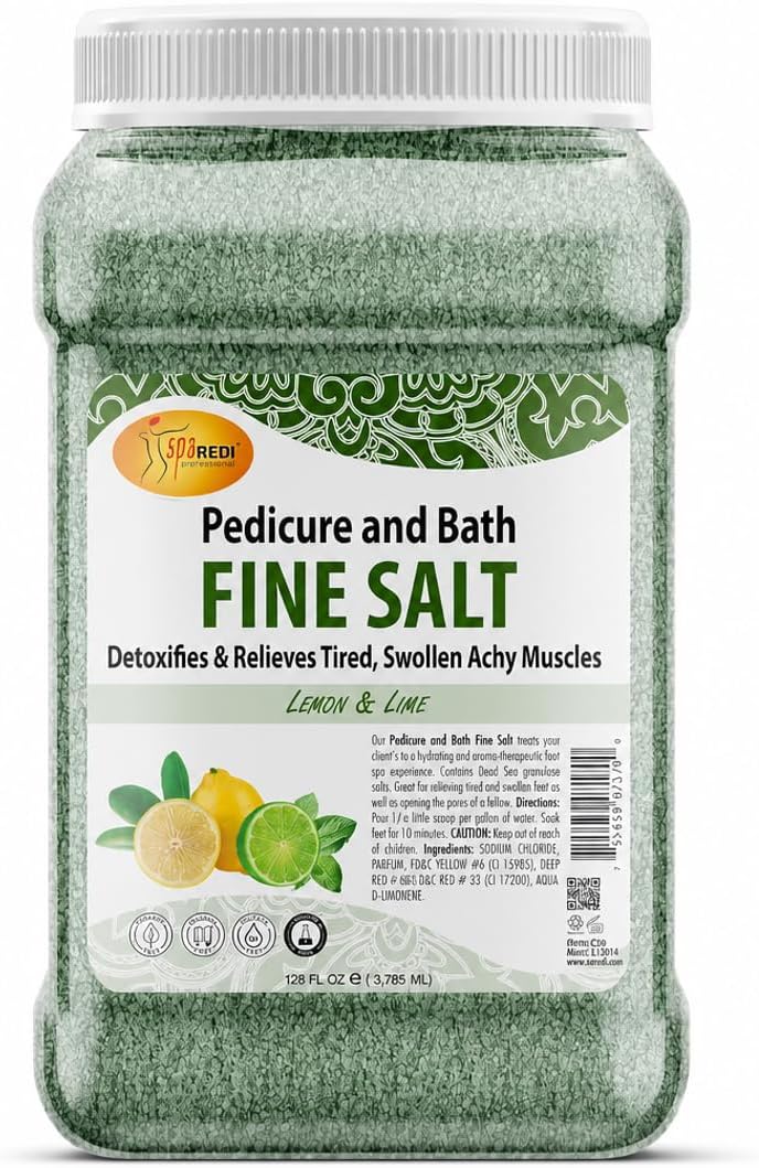 Professional Dead Sea Salt Pedicure Soak - The Therapeutic Mineral Upgrade for a Premium Pedicure Service that Softens Skin Faster, Creating an Effortless, Premium Pedicure Experience 128 Oz
