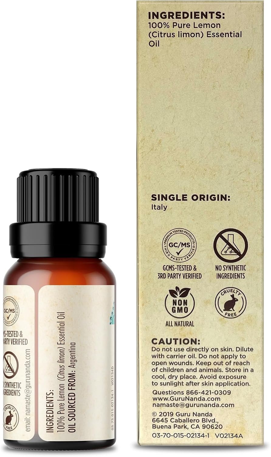 GuruNanda Lemon Essential Oil