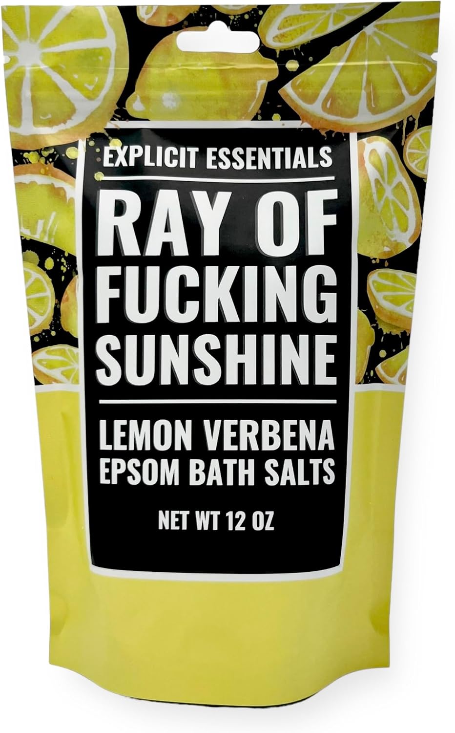 Explicit Essentials Lemon Verbena Epsom Bath Salts, 12 oz