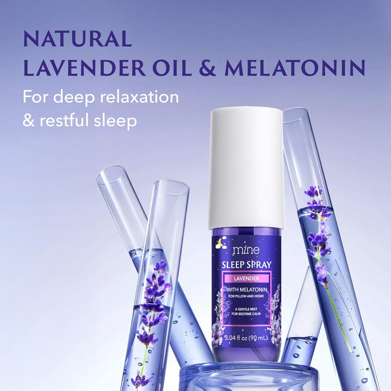 Lavender Sleep Spray with Melatonin - Relaxing Father Gifts – Natural Pillow Mist for Sleep, Calming Bed Spray for Adults, Gifts for Teen Girls and Women