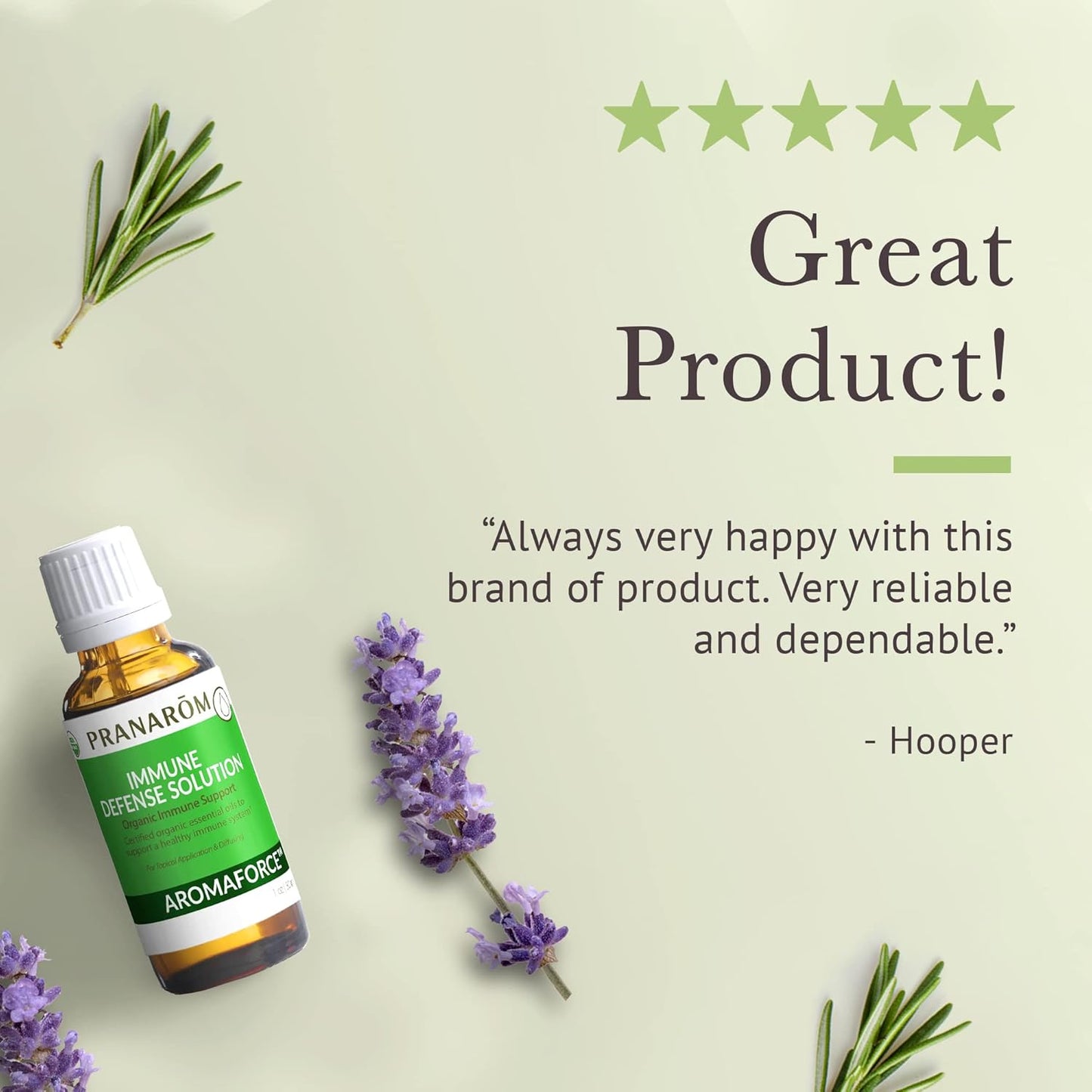 Pranarom - Aromaforce Immune Defense Solution - Eucalyptus, Rosemary, Peppermint, Corriander, and Clove Bud - 100% Pure Essential Oil Blend | USDA and ECOCERT Certified Organic (30ml)