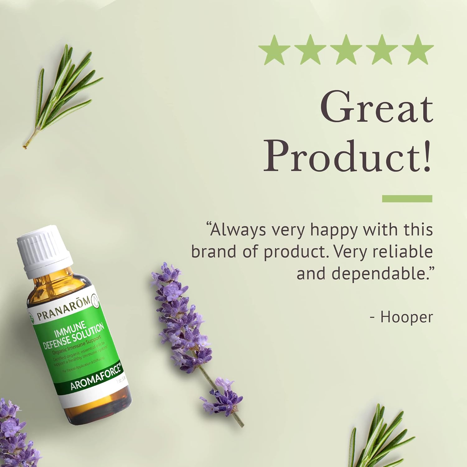 Pranarom - Aromaforce Immune Defense Solution - Eucalyptus, Rosemary, Peppermint, Corriander, and Clove Bud - 100% Pure Essential Oil Blend | USDA and ECOCERT Certified Organic (30ml)
