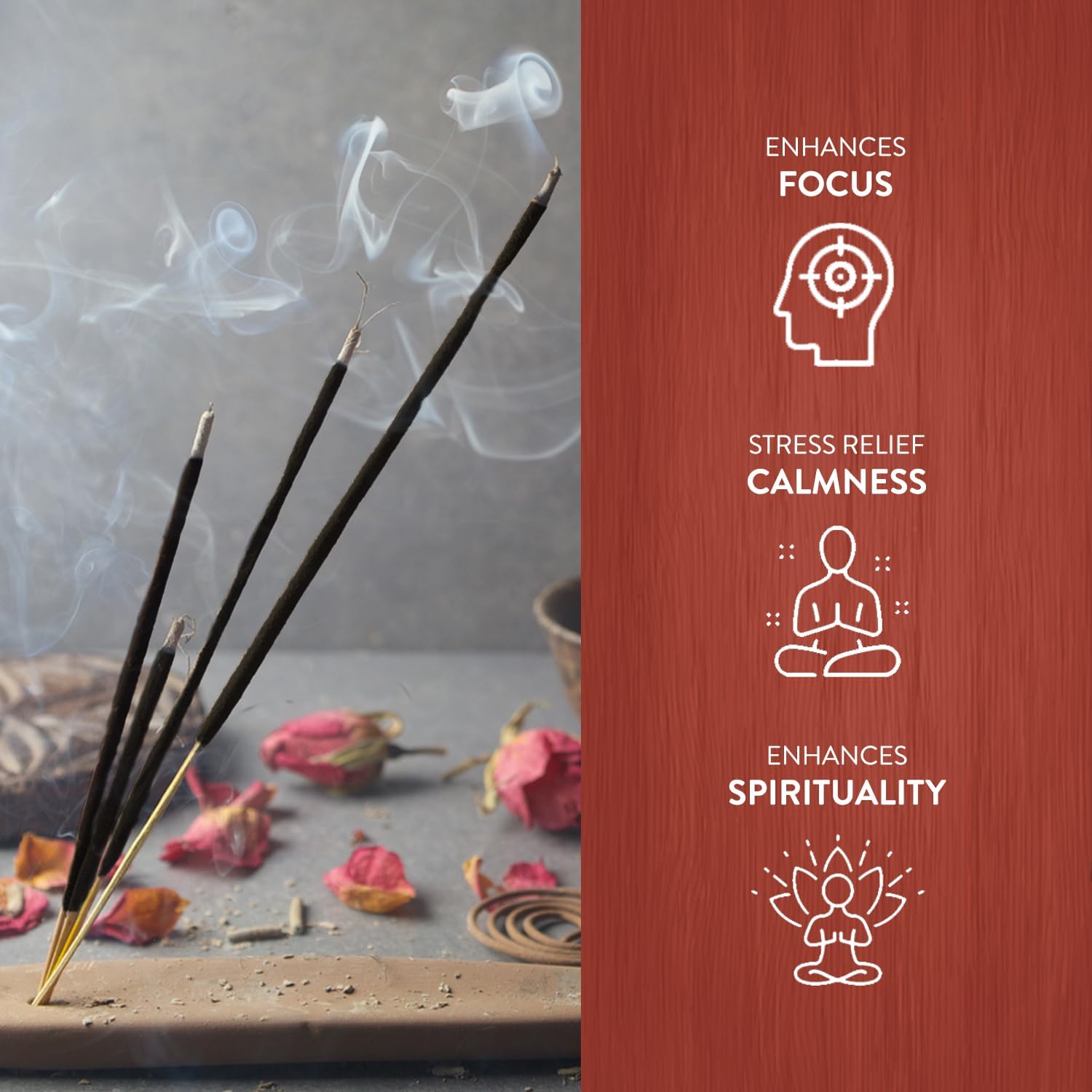 Hem Assorted Incense Sticks | Natural Fragrance | Positive Energy & Spiritual Wellness | Multiple Scents | Pack of 6 (Peony, Honey, Lilac, Violet, Tuberose, Lavender)