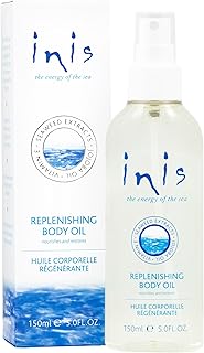 Inis the Energy of the Sea - Replenishing Body Oil Spray for Women and Men, Fast-Absorbing Jojoba and Seaweed Moisturizer, After Shower Dry Body Oil with Vitamin E, 5 fl oz