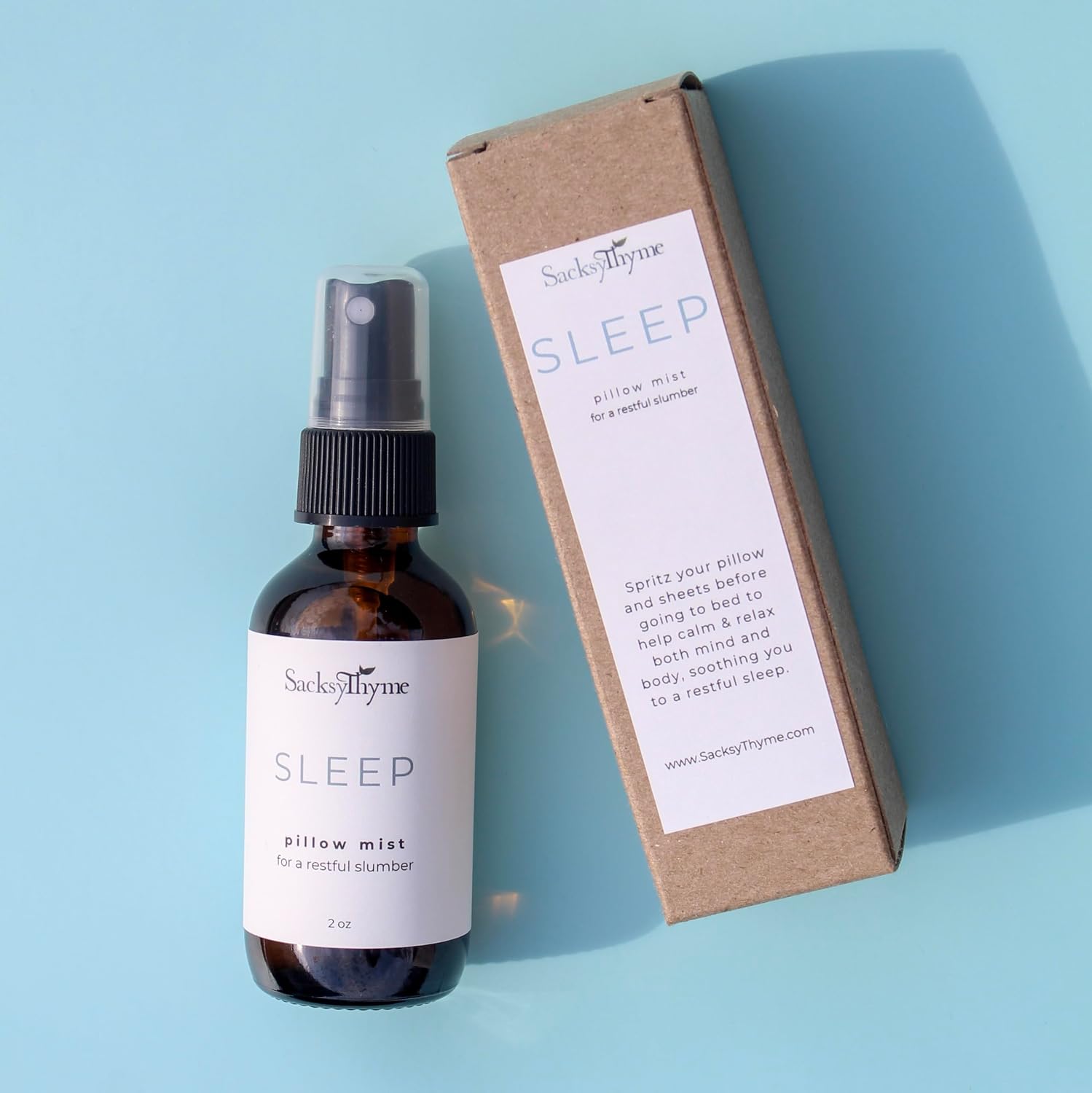 Sleep Pillow Spray for Relaxation - Natural Lavender Chamomile Aromatherapy Mist, Plant-Based Calming Linen & Bedroom Spray, Made in USA (2 oz)