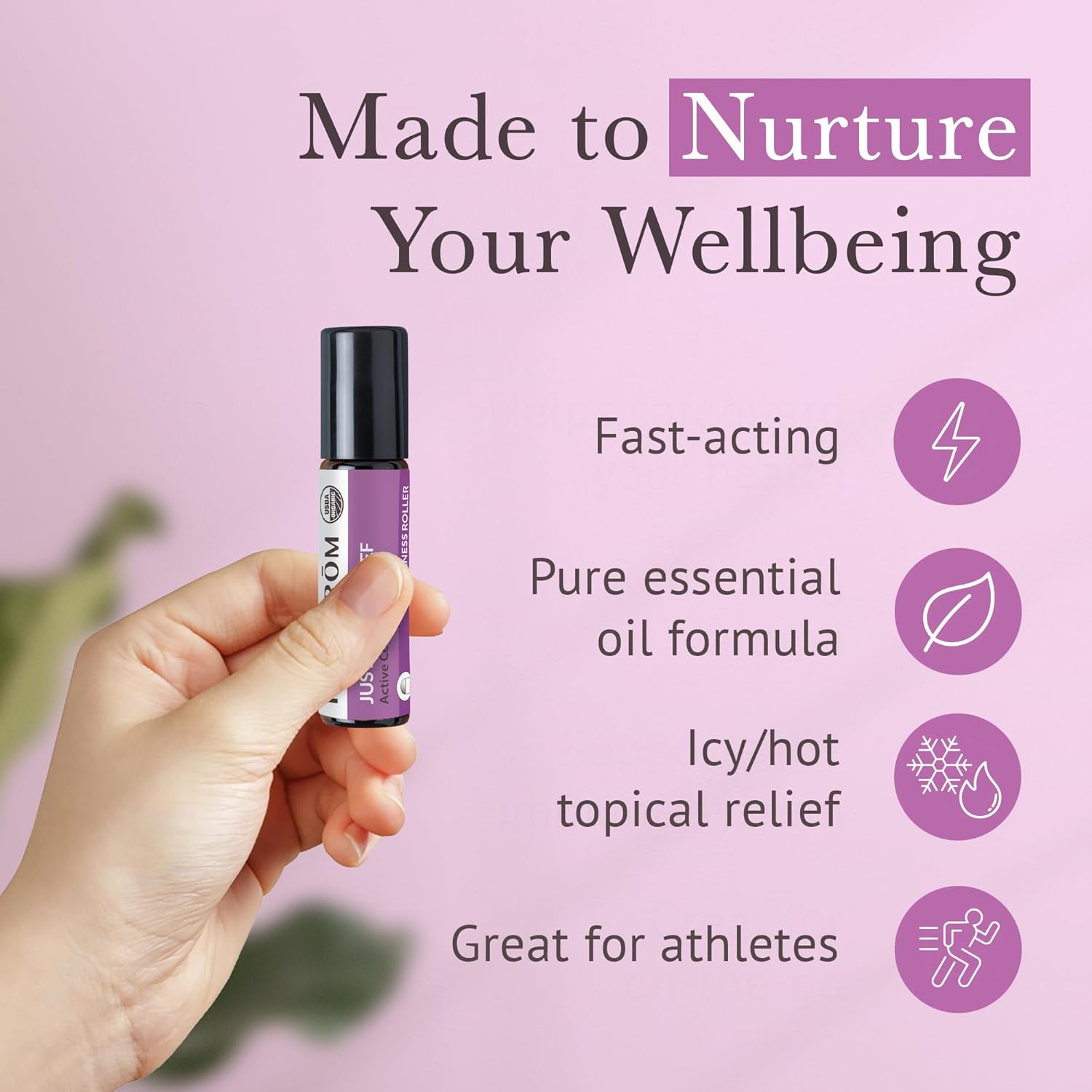 Pranarom - Just Plain Relief Essential Oils, Relaxing Aromatherapy Oils, Organic Essential Oil Blend, Essential Oils with Lavender, Peppermint & Helichrysum, 8mL