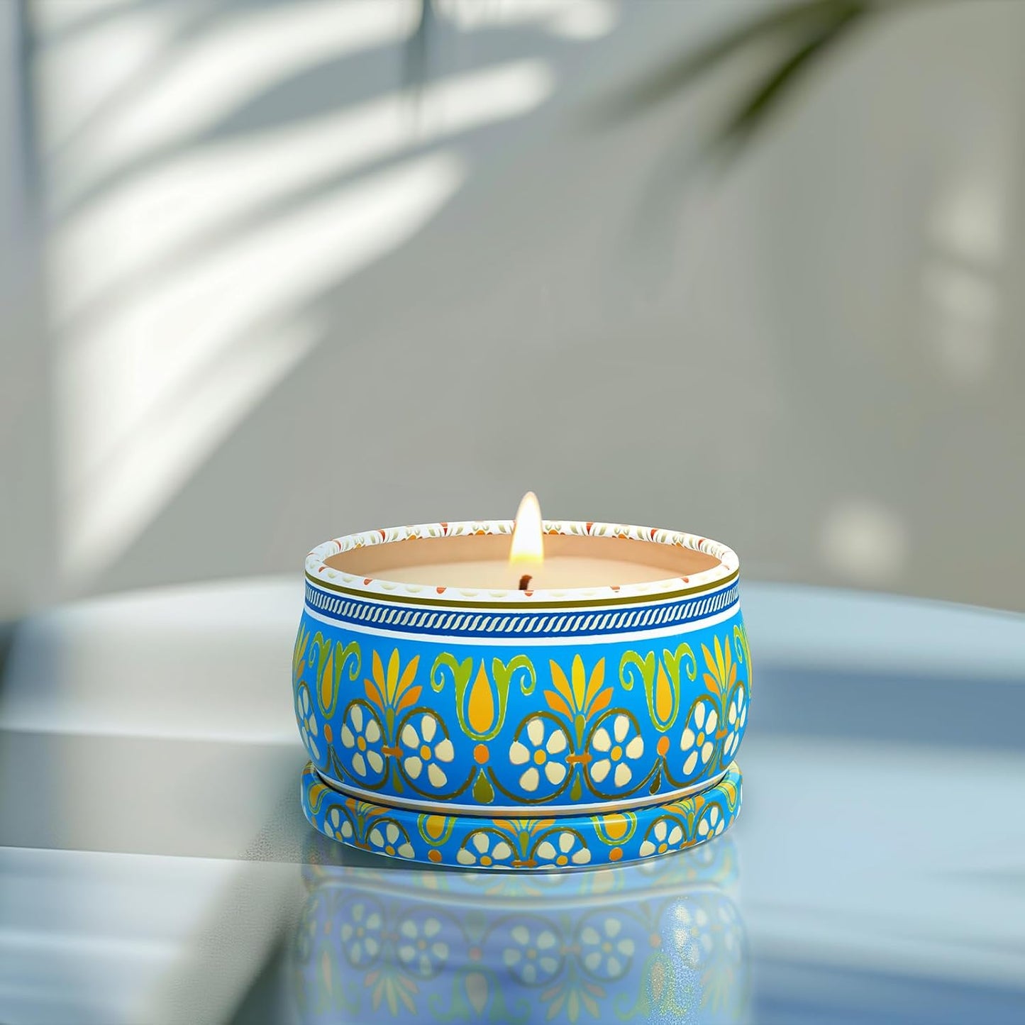3 Pack Scented Candles Gift Set - Aromatherapy Candle for Home, Portable Hotel Small Candles, Natural Soy Wax Tin Jar for Yoga, Bath, 2.5 Oz Long Lasting Time Gift for Women