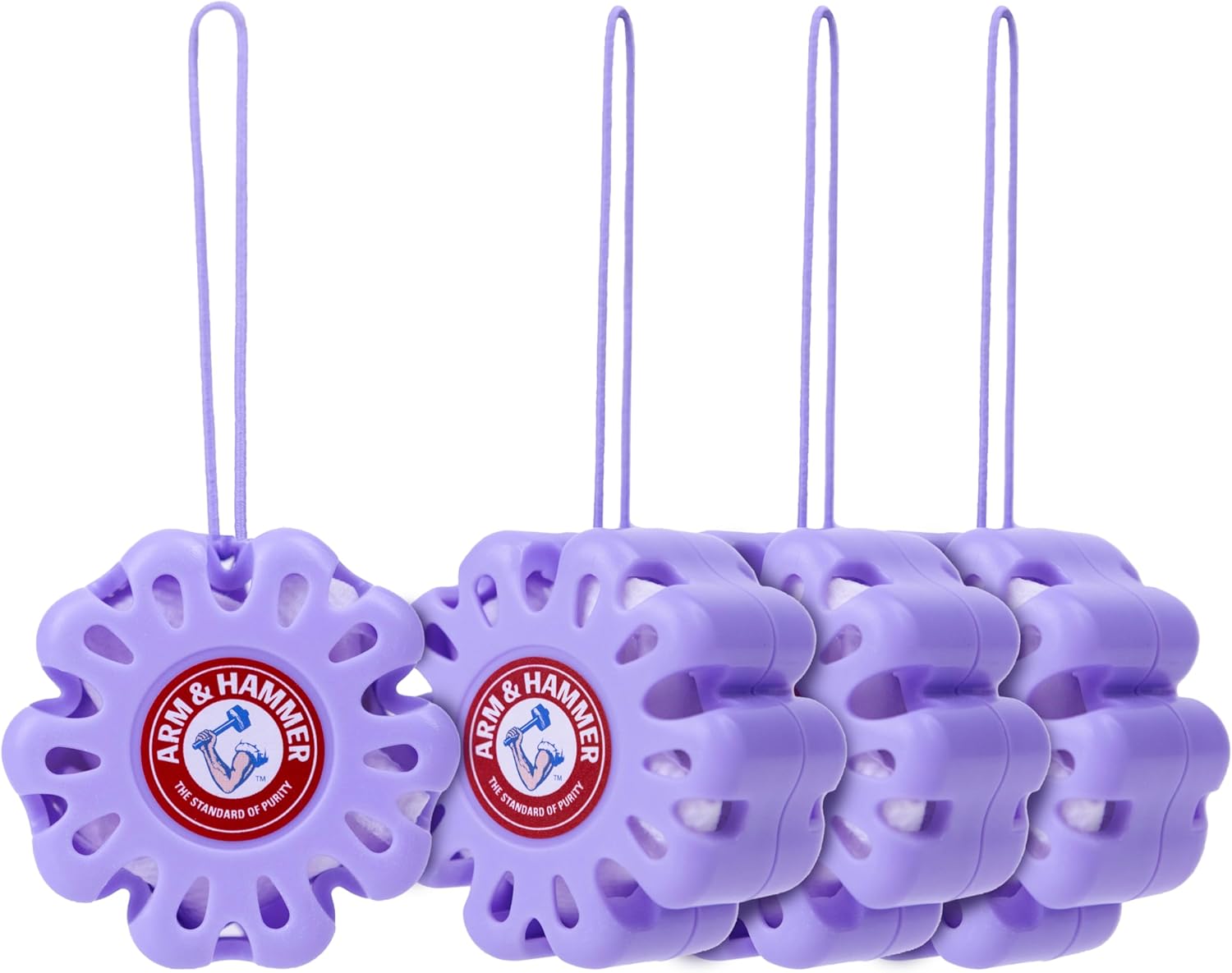 Arm & Hammer OdorBusterz ShapeMATE™, Lavender Flower, 4 Count – Decorative Odor Eliminator for Small Spaces