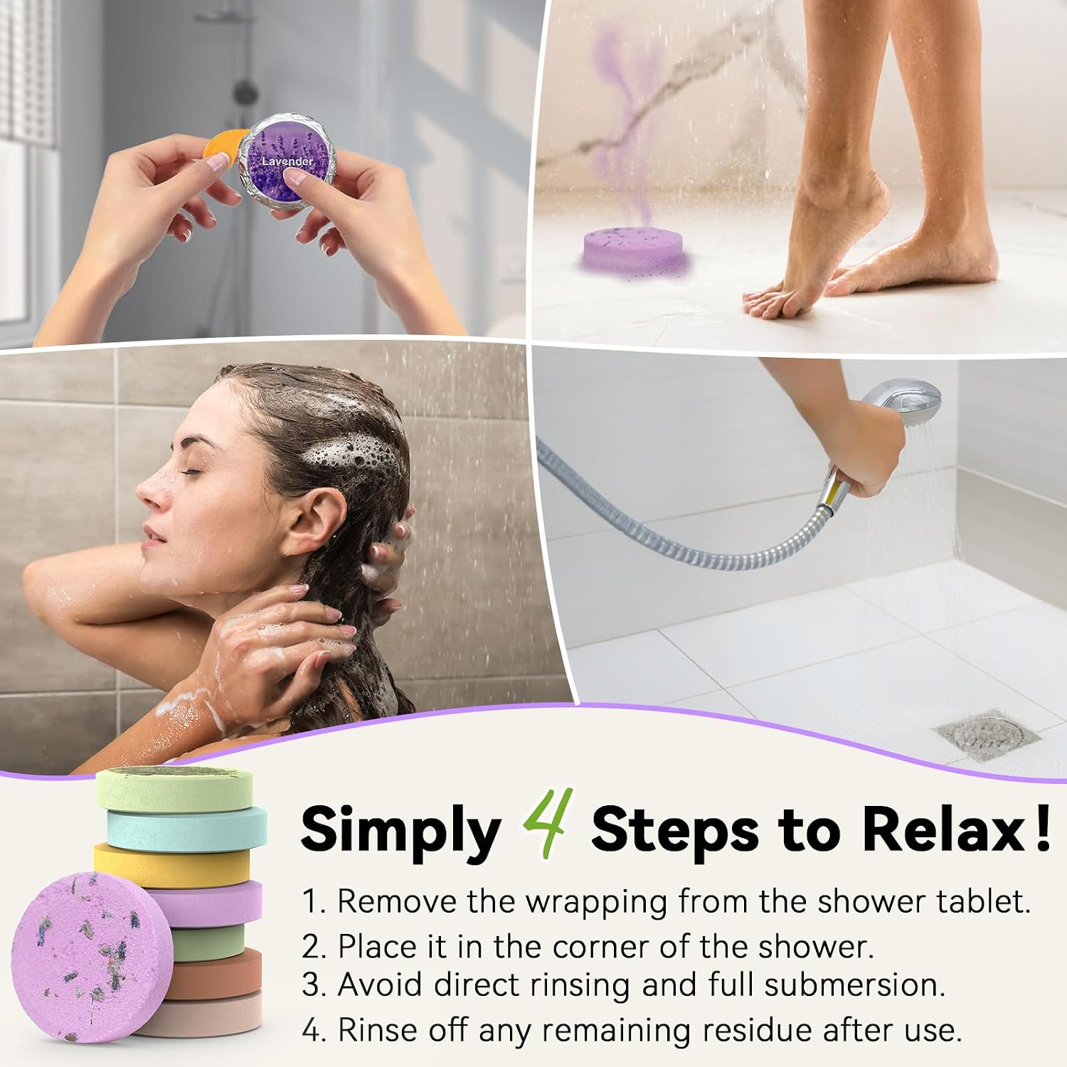 Shower Steamers Aromatherapy 8 Pack, Birthday Gifts for Women Men & Luxury Gift Box Packaging, Premium Shower Bombs with Natural Essential Oils, Home Spa Stress Relief, Relaxation Self Care