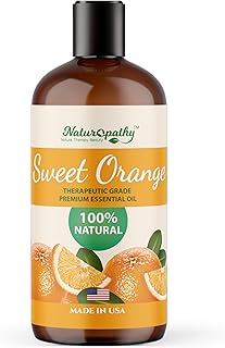 Naturopathy Sweet Orange Essential Oil Therapeutic Grade Premium Quality Oil - Huge 16 fl. Oz - Perfect for Aromatherapy and Relaxation