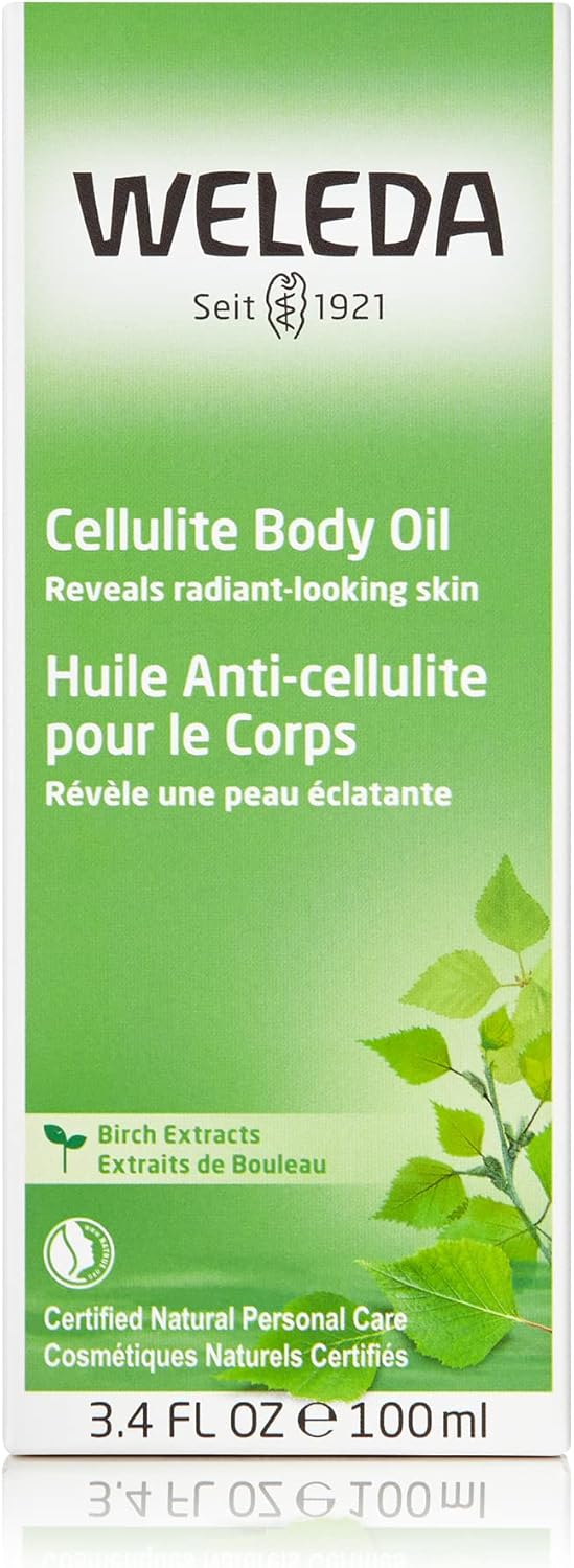 Weleda Birch Cellulite Body Oil 3.4 Fluid Ounce, Plant-Rich Oil with Birch, Rosemary and Jojoba