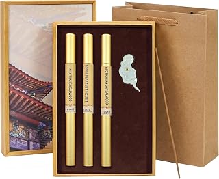 3-in-1 Incense Sticks Gift Set – 3 Scents with Incense Holder, (Nha Trang Agarwood, Goose Pear Tent, Australian Sandalwood) – Aromatherapy for Meditation, Yoga, Home – 30g (80 Sticks)