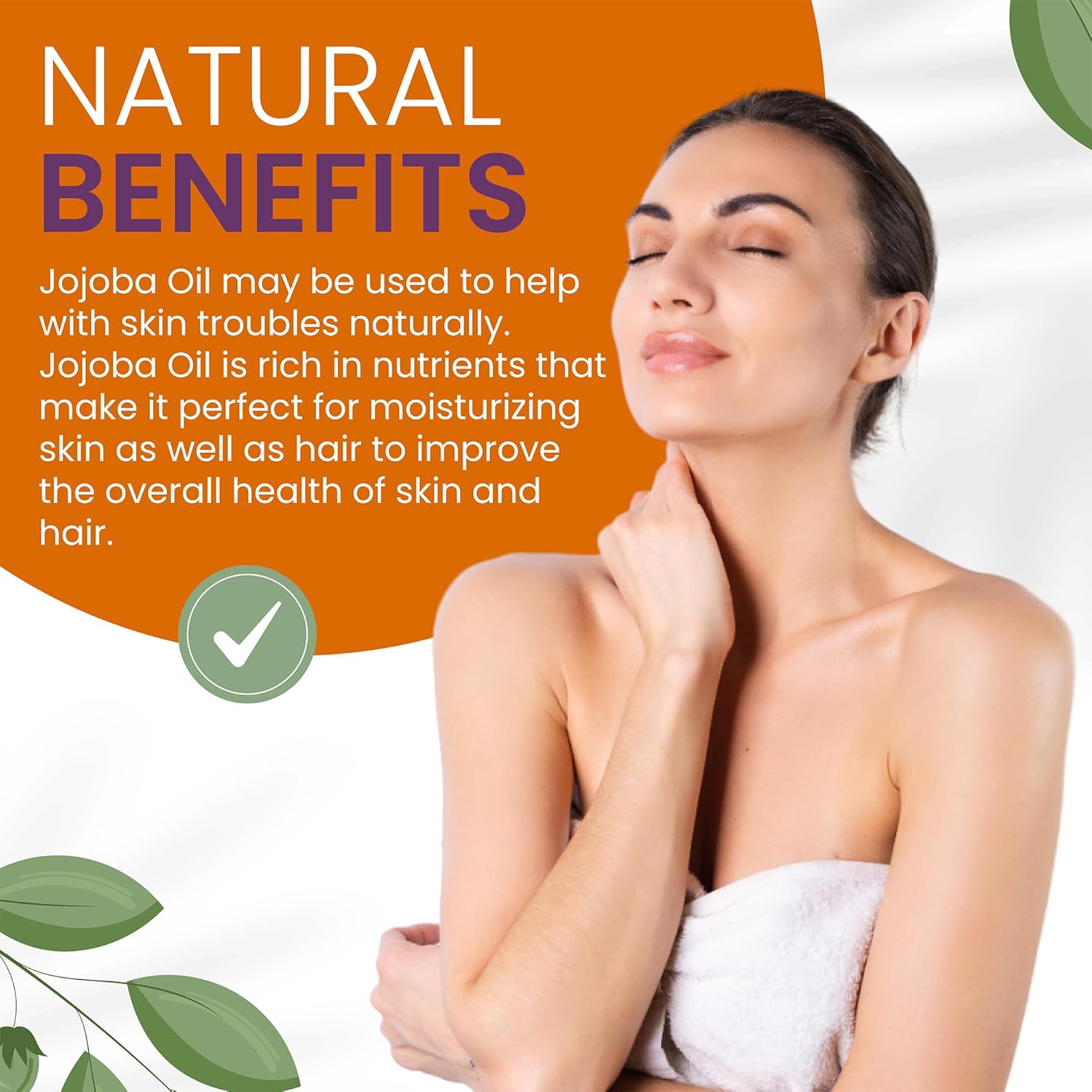 Cocojojo Jojoba Oil Organic, Jojoba Oil for Hair Growth for Skin, Face, 100% Pure Natural, Cold Pressed, Deep Moisturizing Anti-Aging, Essential Oils - 8 Fl Oz