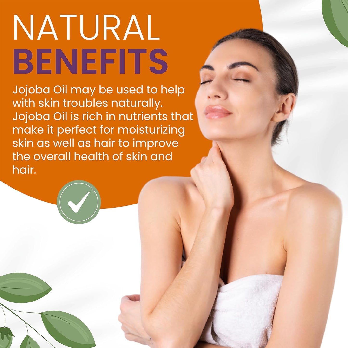 Dr Joe Lab Jojoba Oil Organic Cold Pressed for Hair Growth, Skin, Face, Deep Moisturizing Anti-Aging, Essential Oils - 32 Fl Oz